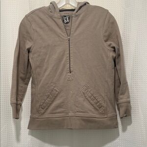 J Crew Vintage Rugby Zip-Up Hoodie